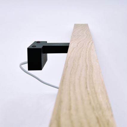 Brilagi - LED-Spiegelbeleuchtung für Badezimmer WOODY MIRROR LED/15W/230V 90 cm IP44 Eiche/schwarz