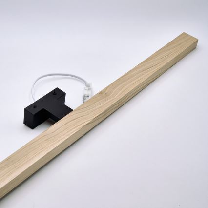 Brilagi - LED-Spiegelbeleuchtung für Badezimmer WOODY MIRROR LED/15W/230V 90 cm IP44 Eiche/schwarz