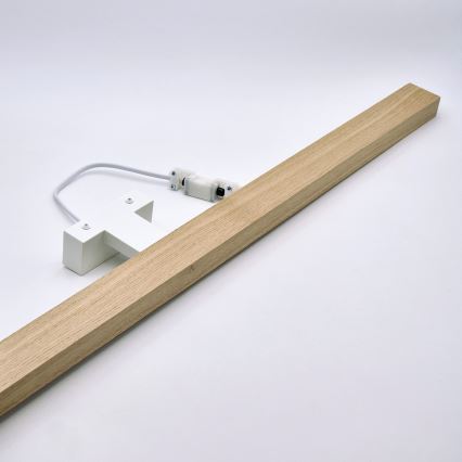 Brilagi - LED-Spiegelbeleuchtung für Badezimmer WOODY MIRROR LED/15W/230V 90 cm IP44 Eiche/weiß