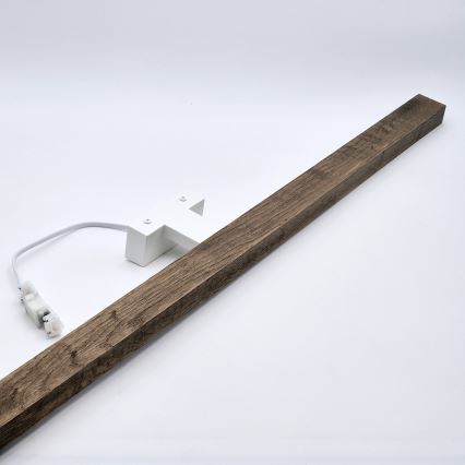 Brilagi - LED-Spiegelbeleuchtung für Badezimmer WOODY MIRROR LED/15W/230V 90 cm IP44 Eiche Walnuss/weiß