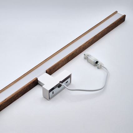Brilagi - LED-Spiegelbeleuchtung für Badezimmer WOODY MIRROR LED/15W/230V 90 cm IP44 Eiche Kirsche/weiß