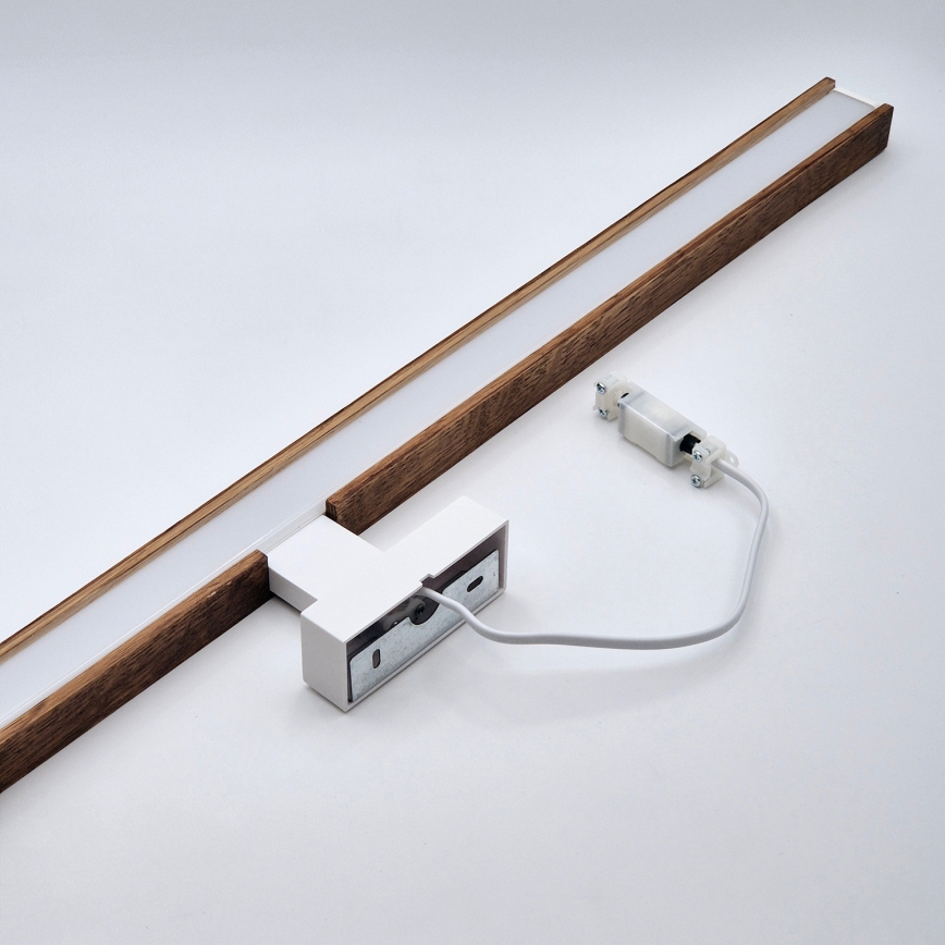 Brilagi - LED-Spiegelbeleuchtung für Badezimmer WOODY MIRROR LED/15W/230V 90 cm IP44 Eiche Kirsche/weiß