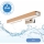 Brilagi - LED-Spiegelbeleuchtung für Badezimmer WOODY MIRROR LED/8W/230V 40 cm IP44 Eiche/glänzendes Chrom