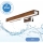 Brilagi - LED-Spiegelbeleuchtung für Badezimmer WOODY MIRROR LED/8W/230V 40 cm IP44 Eiche Kirsche/glänzendes Chrom