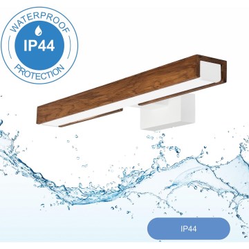 Brilagi - LED-Spiegelbeleuchtung für Badezimmer WOODY MIRROR LED/8W/230V 40 cm IP44 Eiche Kirsche/weiß