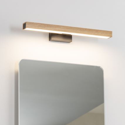 Brilagi - LED-Spiegelbeleuchtung für Badezimmer WOODY MIRROR LED/8W/230V 40 cm IP44 Eiche/schwarz