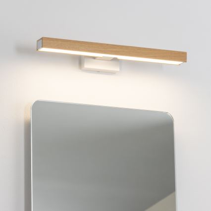 Brilagi - LED-Spiegelbeleuchtung für Badezimmer WOODY MIRROR LED/8W/230V 40 cm IP44 Eiche/weiß