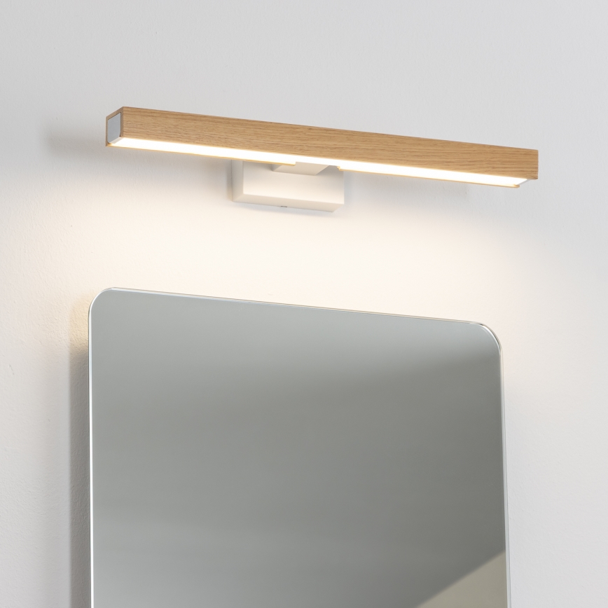 Brilagi - LED-Spiegelbeleuchtung für Badezimmer WOODY MIRROR LED/8W/230V 40 cm IP44 Eiche/weiß
