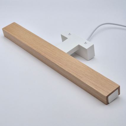 Brilagi - LED-Spiegelbeleuchtung für Badezimmer WOODY MIRROR LED/8W/230V 40 cm IP44 Eiche/weiß