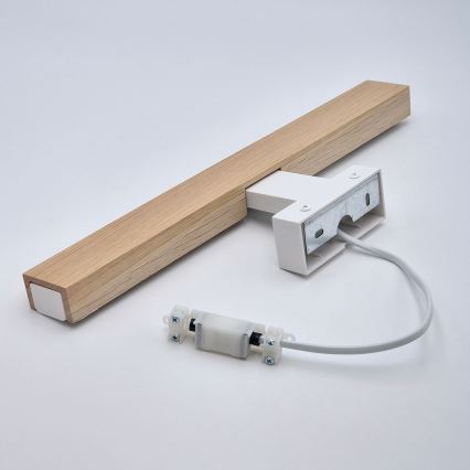 Brilagi - LED-Spiegelbeleuchtung für Badezimmer WOODY MIRROR LED/8W/230V 40 cm IP44 Eiche/weiß