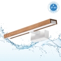 Brilagi - LED-Spiegelbeleuchtung für das Badezimmer 3-in-1 WOODY MIRROR LED/8W/230V 40 cm IP44 weiß/Eiche-Kirsche