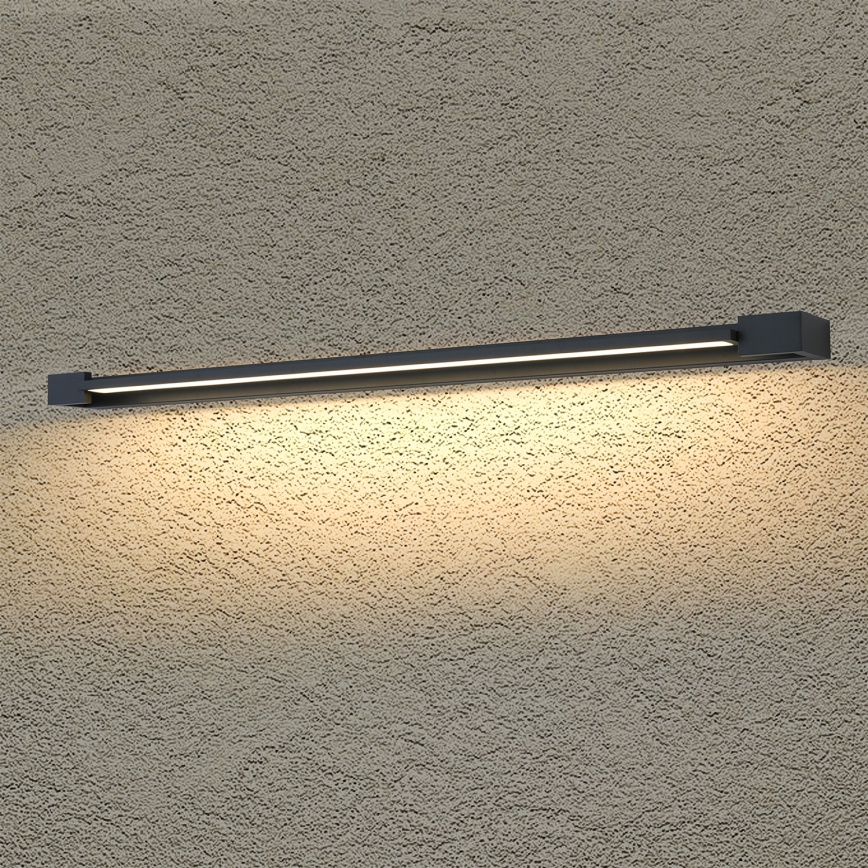 Brilagi - LED Badspiegelleuchte AQUA LINE LED/36W/230V 120 cm IP44 Schwarz CRI 90