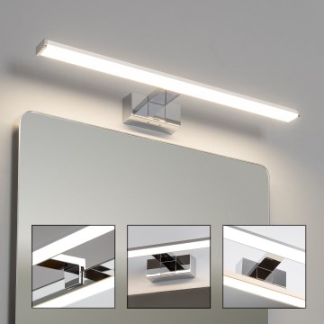 Brilagi - LED-Spiegelleuchte für Badezimmer 3-in-1 VESTRA LED/12W/230V 60 cm IP44 glänzender Chrom