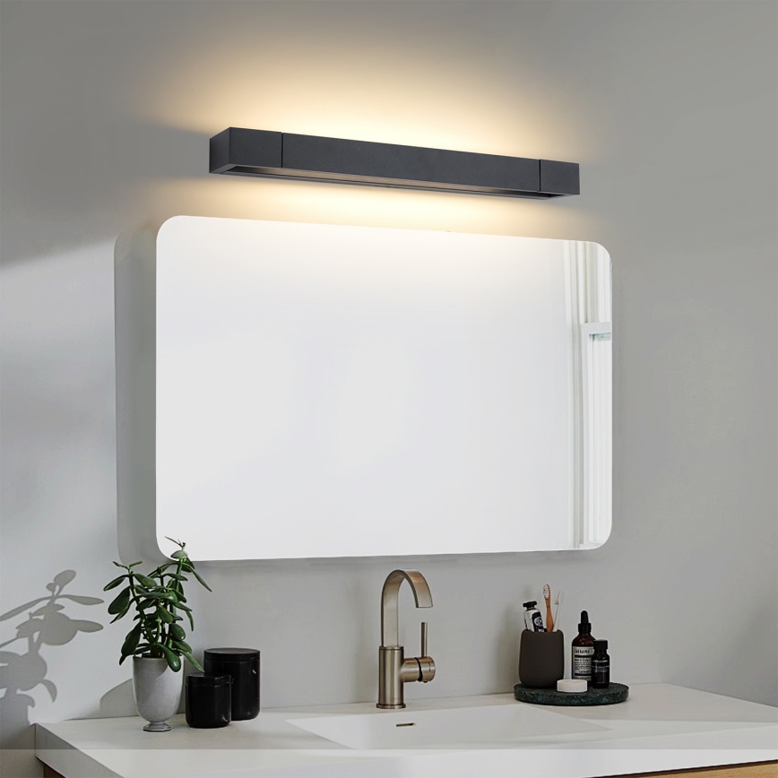 Brilagi - LED-Badezimmer-Spiegelleuchte AQUA LINE LED/12W/230V 45 cm IP44 schwarz CRI 90