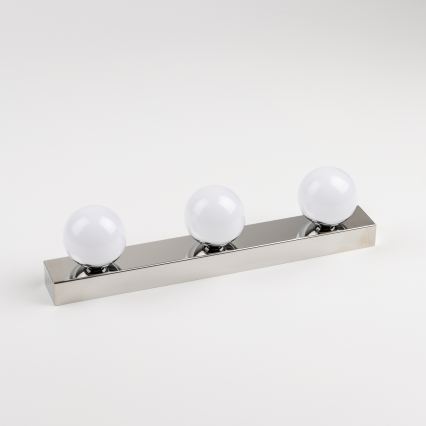 Brilagi - LED-Spiegelleuchte für Badezimmer HOLLYWOOD 3xLED/3W/230V 39 cm IP44 Hochglanzchrom