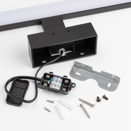 Brilagi - LED-Badspiegelleuchte 3-in-1 VESTRA LED/8W/230V 40 cm IP44 schwarz