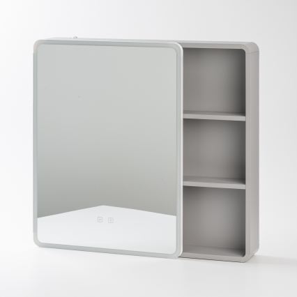 BRILAGI - LED-Spiegelschrank mit Hintergrundbeleuchtung AVOLA SINGLE 75x70 cm