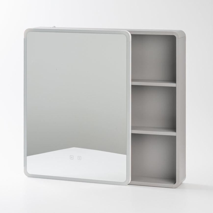 BRILAGI - LED-Spiegelschrank mit Hintergrundbeleuchtung AVOLA SINGLE 75x70 cm