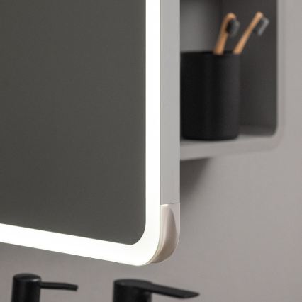 BRILAGI - LED-Spiegelschrank mit Hintergrundbeleuchtung AVOLA SINGLE 75x70 cm