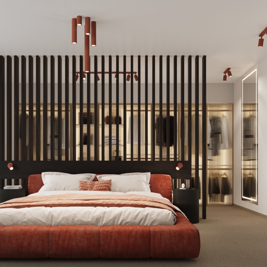 Brilagi - LED-Spot CRESTO 1xGU10/10W/230V 10 cm rot