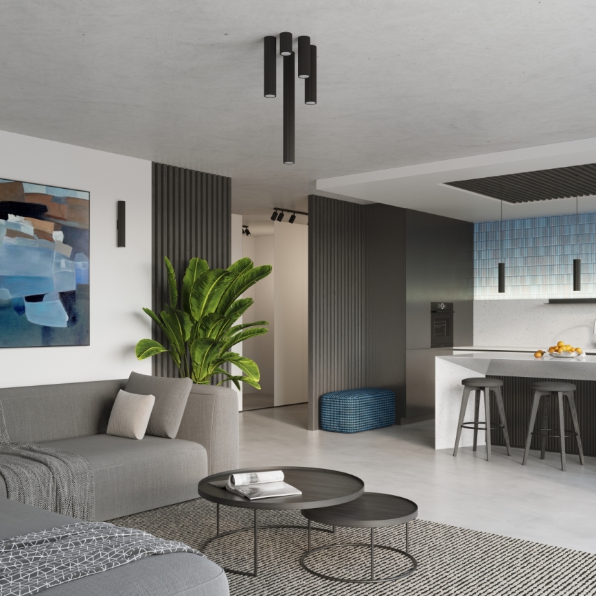 Brilagi - LED-Spot CRESTO 1xGU10/10W/230V 20 cm schwarz