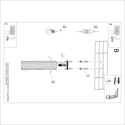 Brilagi - LED-Spot CRESTO 1xGU10/10W/230V 30 cm cremefarben