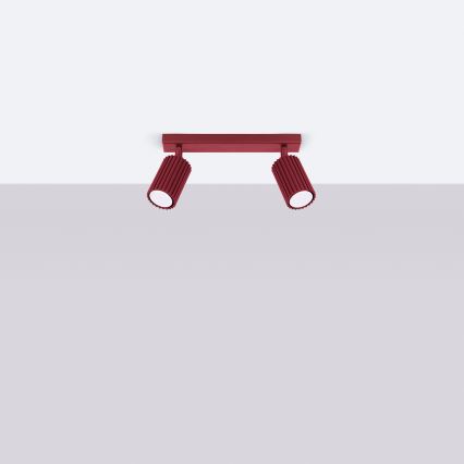 Brilagi - LED-Spot CRESTO 2xGU10/10W/230V burgunderrot