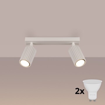 Brilagi - LED-Spot CRESTO 2xGU10/10W/230V cremefarben