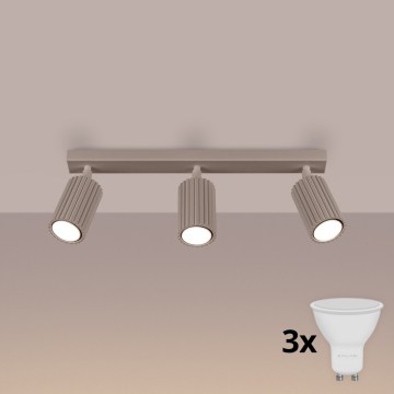 Brilagi - LED-Spot CRESTO 3xGU10/10W/230V taupe
