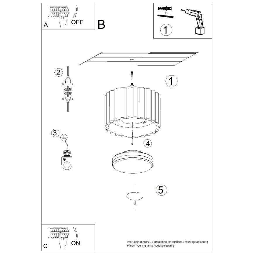 Brilagi - LED-Spot SFERA 1xGX53/30W/230V Ø 10 cm schwarz