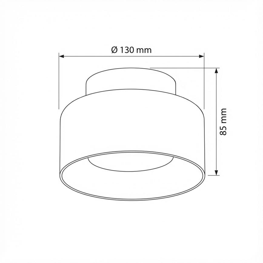 Brilagi - LED Spotleuchte AURA LUX 1xGX53/30W/230V Ø 13 cm schwarz/rauchgrau