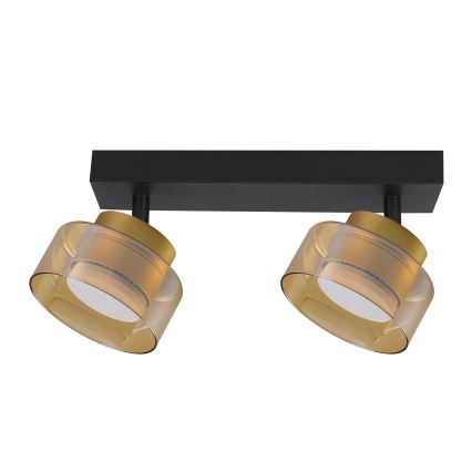 Brilagi - LED Spotleuchte AURA LUX 2xGX53/30W/230V schwarz/gold