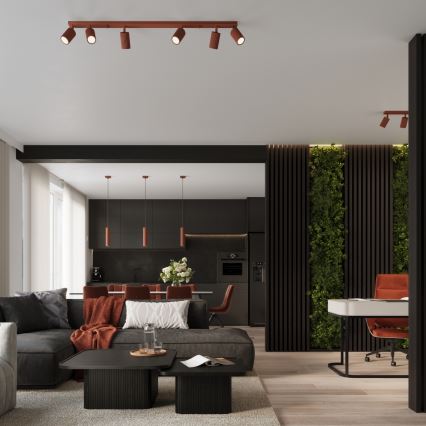 Brilagi - LED-Spotleuchte CRESTO 4xGU10/10W/230V rot