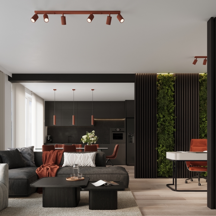 Brilagi - LED-Spotleuchte CRESTO 4xGU10/10W/230V rot