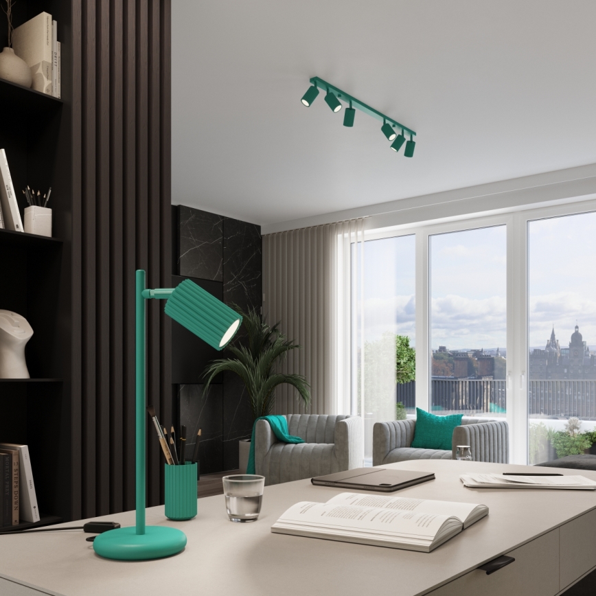 Brilagi - LED-Spotleuchte CRESTO 4xGU10/10W/230V türkis