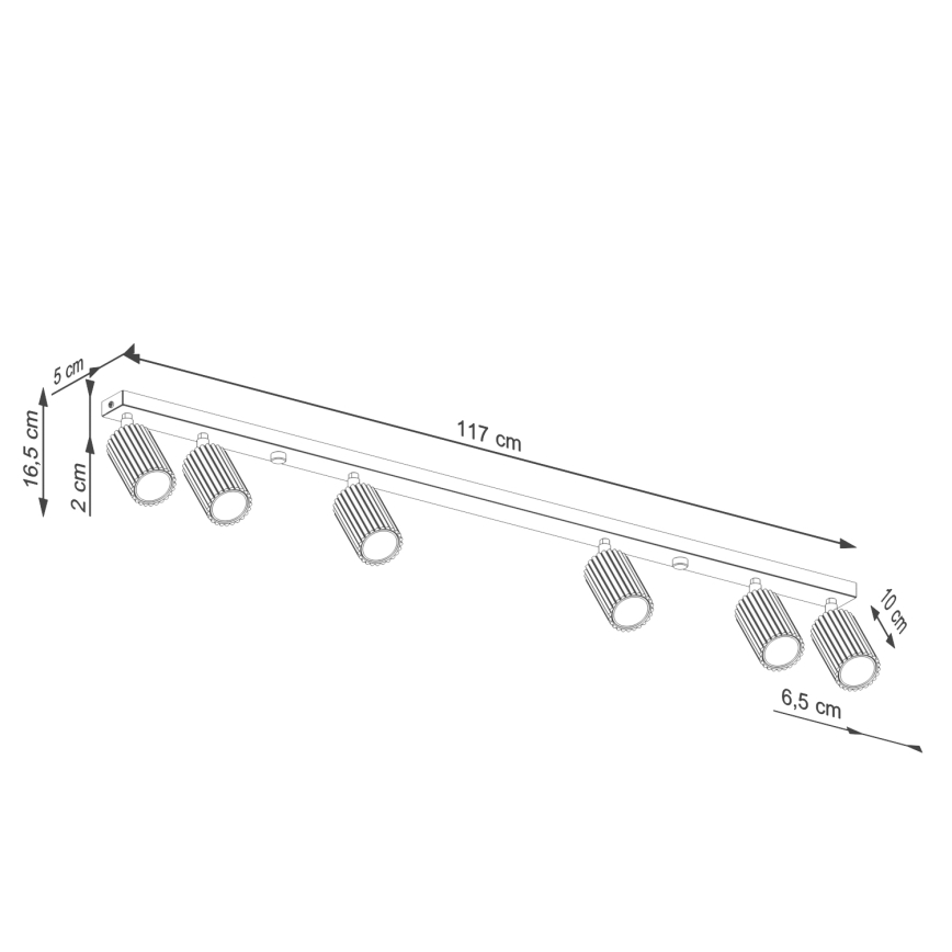 BRILAGI - LED-Spotleuchte CRESTO 6xGU10/10W/230V orange