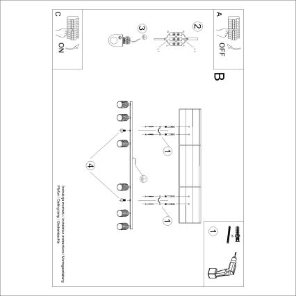 BRILAGI - LED-Spotleuchte CRESTO 6xGU10/10W/230V orange