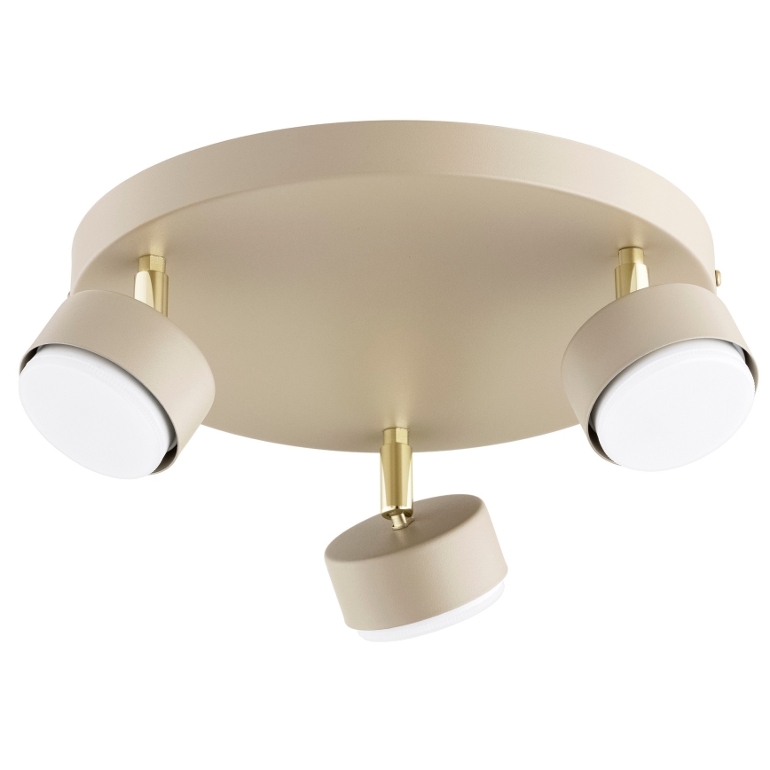 Brilagi - LED-Spotleuchte MONO 3xGX53/30W/230V beige/gold