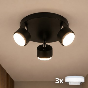 Brilagi - LED-Spotleuchte MONO 3xGX53/30W/230V schwarz