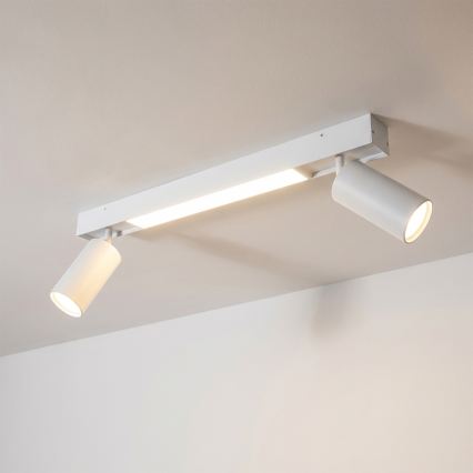 Brilagi - LED-Spotleuchte SELE 2xGU10/30W/230V + LED/15W weiß