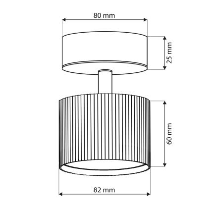BRILAGI - LED Spotleuchte STRIPY 1xGX53/15W/230V pr. 82 mm weiß