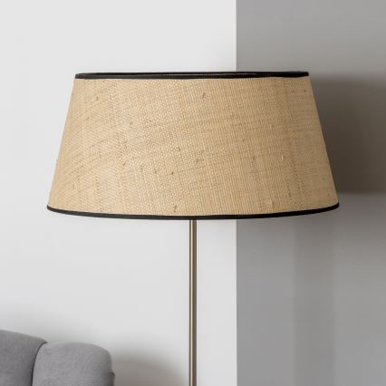 Brilagi - LED-Stehlampe CERIA 1x E27/40W/230V Ø 50 cm beige/matt-chrom