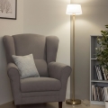 Brilagi - LED Stehlampe CERIA 1xE27/20W/230V Ø 25 cm weiß/gold