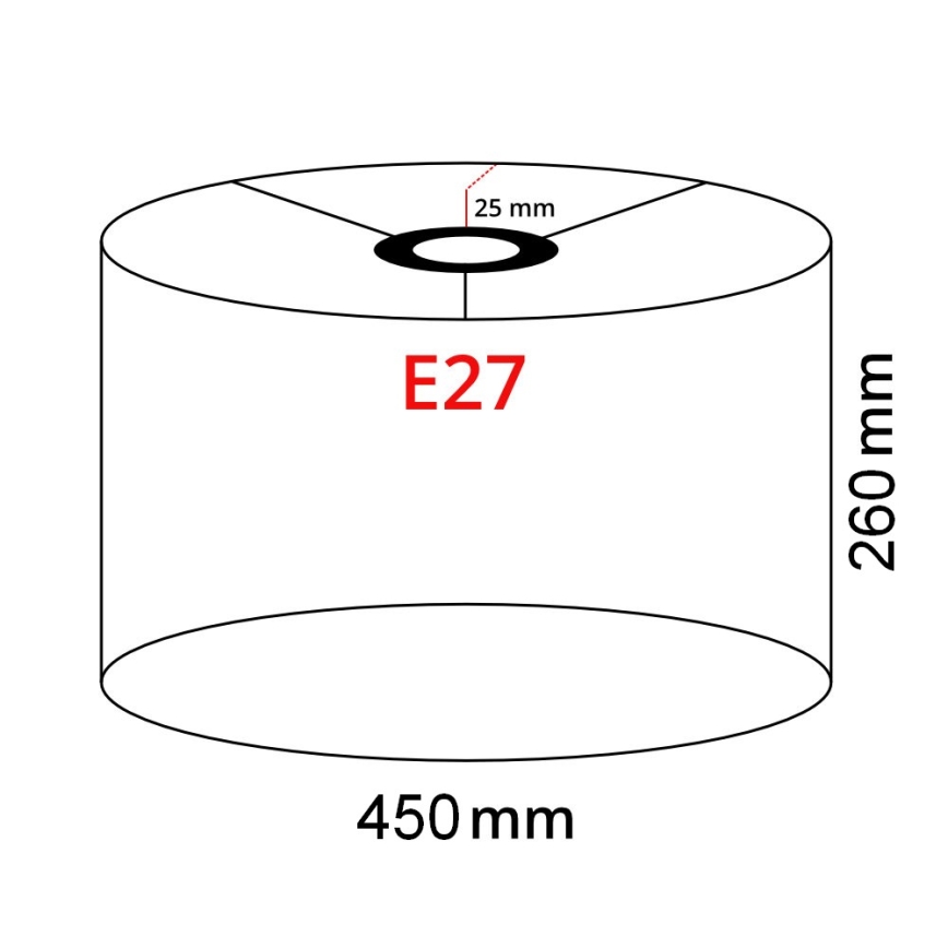 Brilagi - LED-Stehlampe CERIA 1xE27/40W/230V Ø 45 cm weiß