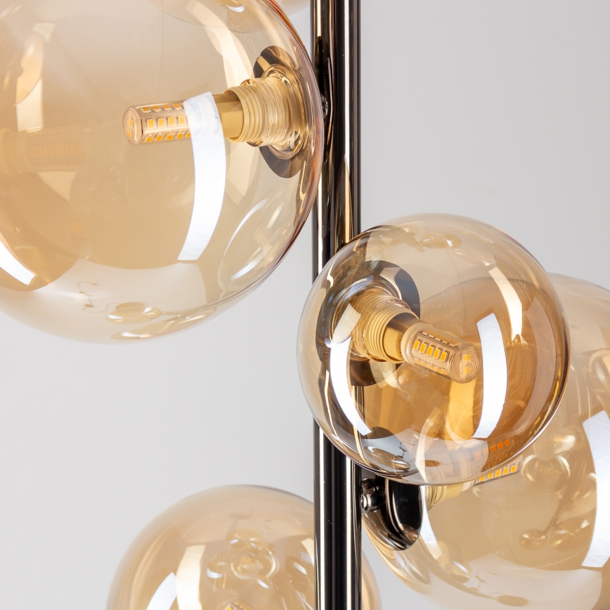 BRILAGI - LED-Stehlampe MILLA 7xG9/3W/230V schwarz-chrom/gold