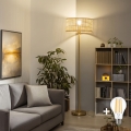 BRILAGI - LED Stehleuchte CERIA 1xE27/20W/230V Ø 25 cm Bambus/Gold
