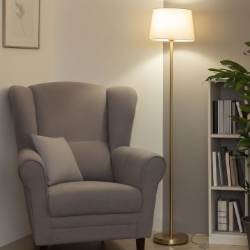 Brilagi - LED-Stehleuchte CERIA 1xE27/20W/230V Ø 30 cm beige/gold