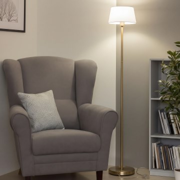 Brilagi - LED-Stehleuchte CERIA 1xE27/20W/230V Ø 30 cm weiß/gold
