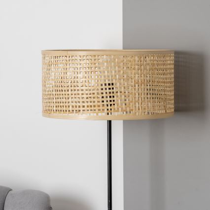 Brilagi - LED-Stehleuchte CERIA 1xE27/40W/230V Ø 25 cm Bambus/Schwarz