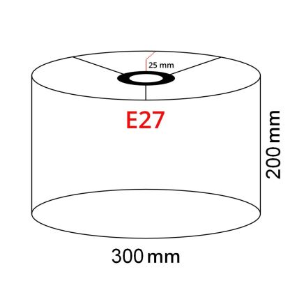 Brilagi - LED-Stehleuchte CERIA 1xE27/40W/230V Ø 30 cm grau/matt-chrom